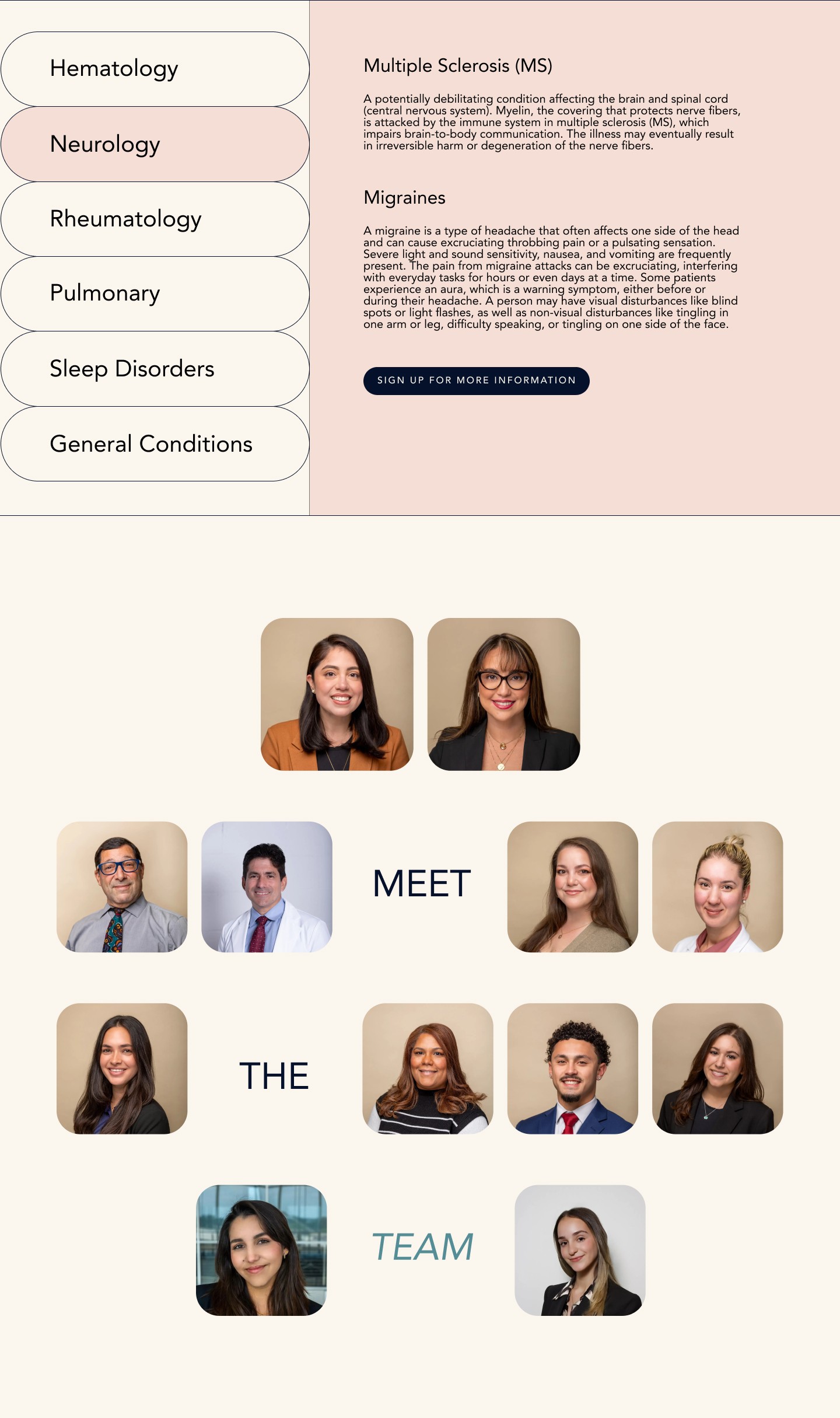 GNP Research mobile and section layout